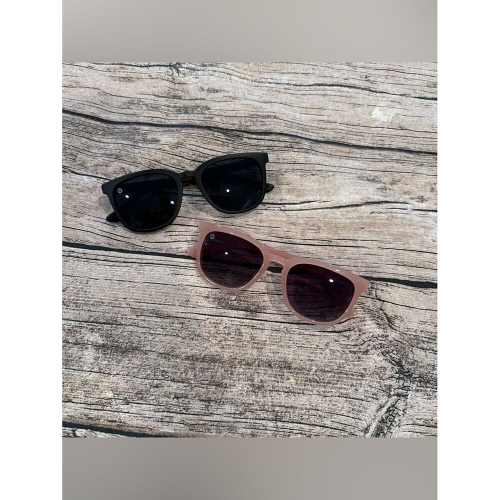 Lot of 2 Knockaround Paso Robles Classic Shspe Women's Sunglasses - Pink & Black